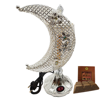Electrical Bakhoor Burner & 50g Fragrance Paste - Silver